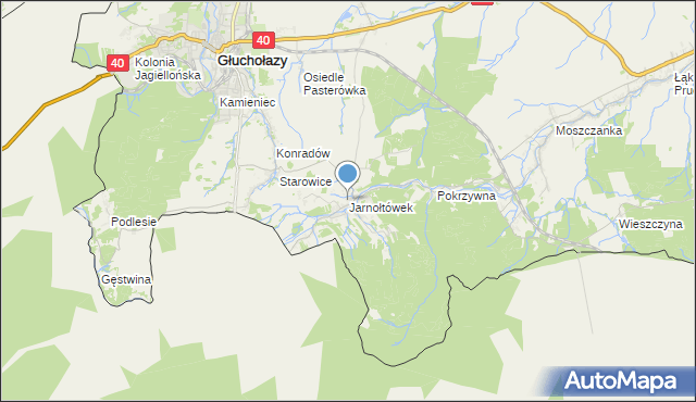 mapa Jarnołtówek, Jarnołtówek na mapie Targeo