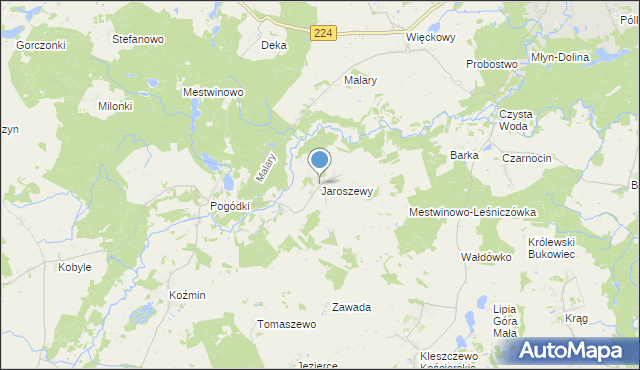 mapa Jaroszewy, Jaroszewy na mapie Targeo