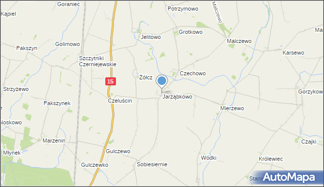 mapa Jarząbkowo, Jarząbkowo na mapie Targeo