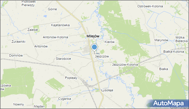 mapa Jaszczów, Jaszczów na mapie Targeo