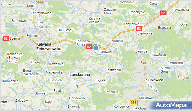 mapa Jęczmieniówka, Jęczmieniówka na mapie Targeo