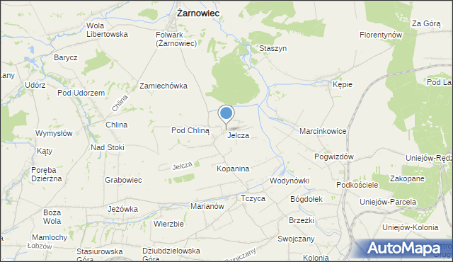 mapa Jelcza, Jelcza na mapie Targeo