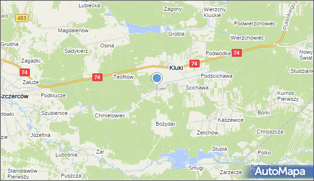 mapa Jeżowizna, Jeżowizna na mapie Targeo