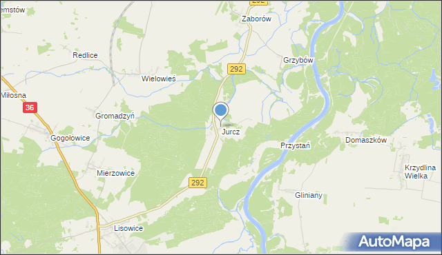 mapa Jurcz, Jurcz na mapie Targeo