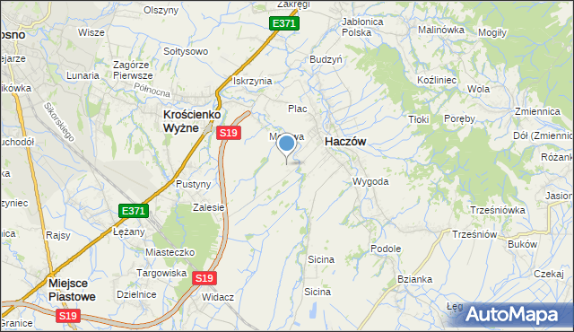 mapa Kaczmarówka, Kaczmarówka na mapie Targeo