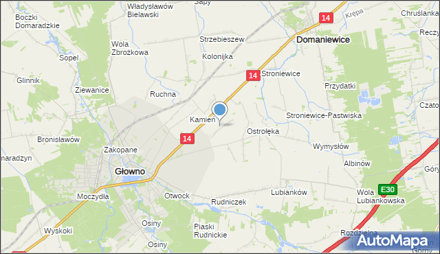 mapa Kadzielin, Kadzielin na mapie Targeo