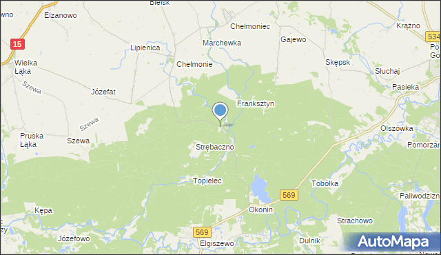 mapa Kałdunek, Kałdunek na mapie Targeo