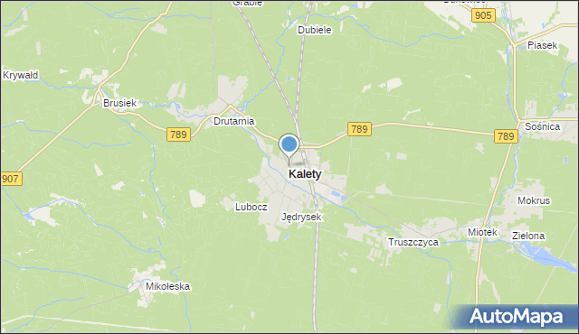 mapa Kalety, Kalety powiat tarnogórski na mapie Targeo