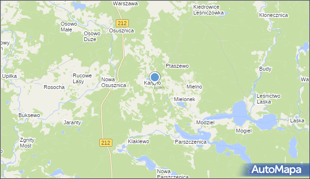 mapa Kaluga, Kaluga na mapie Targeo