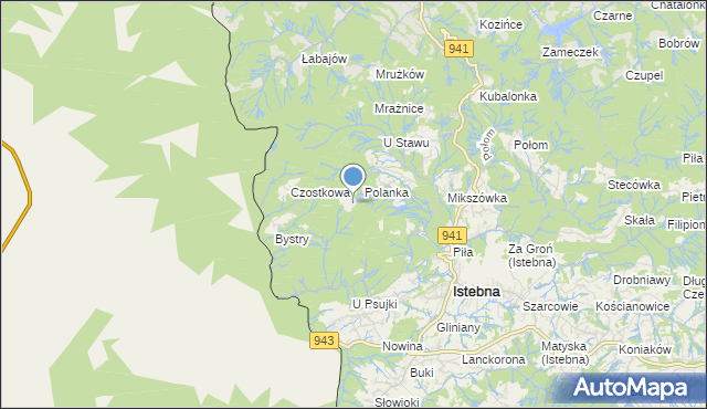 mapa Karch, Karch na mapie Targeo