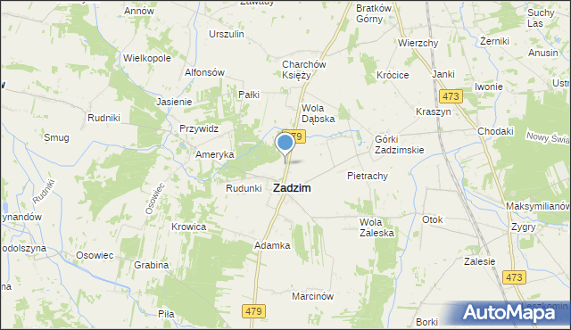 mapa Kazimierzew, Kazimierzew na mapie Targeo