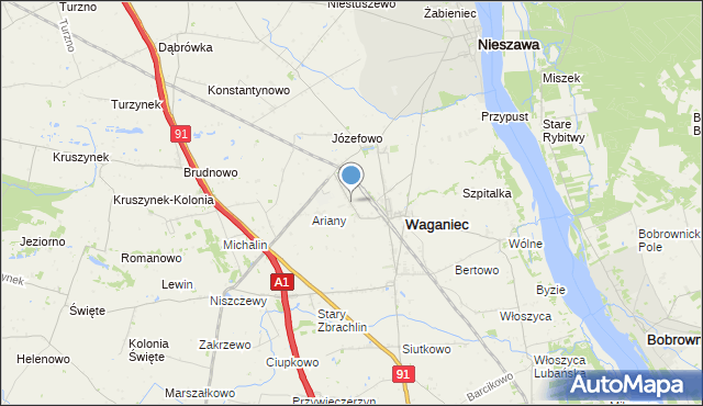 mapa Kaźmierzyn, Kaźmierzyn na mapie Targeo
