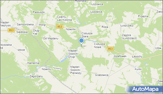 mapa Kędrawka, Kędrawka na mapie Targeo