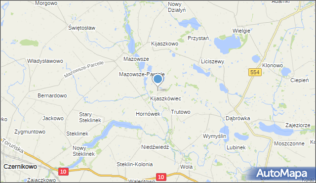 mapa Kijaszkowiec, Kijaszkowiec na mapie Targeo