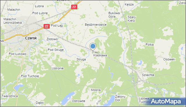 mapa Klaskawa, Klaskawa na mapie Targeo