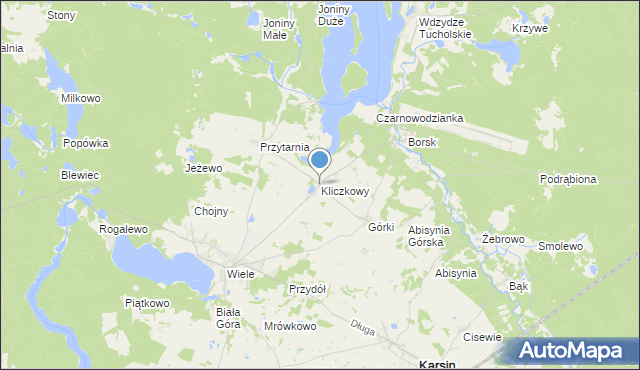 mapa Kliczkowy, Kliczkowy na mapie Targeo