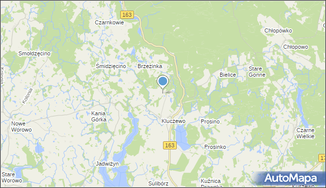 mapa Kluczewo-Kolonia, Kluczewo-Kolonia na mapie Targeo