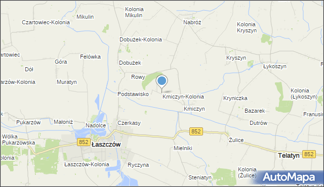 mapa Kmiczyn-Kolonia, Kmiczyn-Kolonia na mapie Targeo