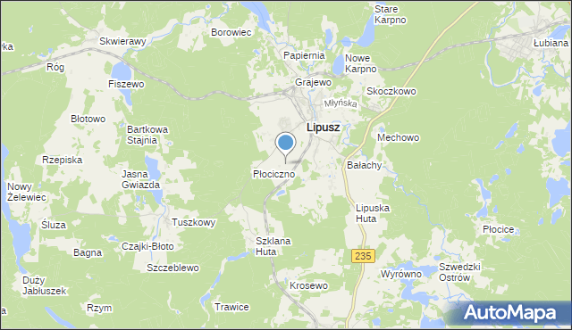 mapa Konitop, Konitop na mapie Targeo