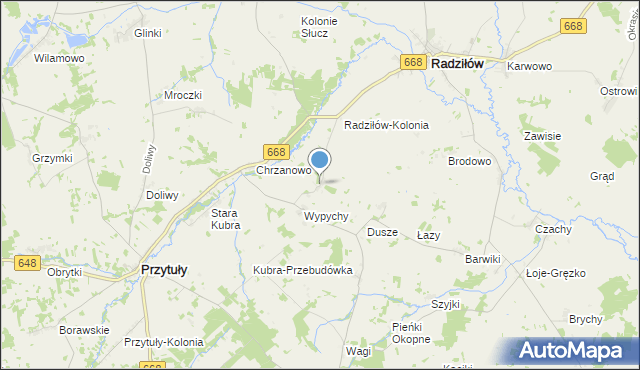 mapa Konopki, Konopki gmina Radziłów na mapie Targeo