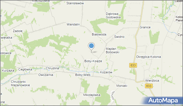 mapa Konradów, Konradów gmina Urzędów na mapie Targeo