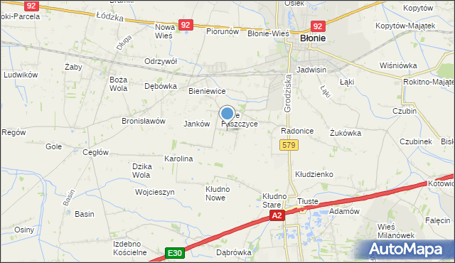 mapa Konstantów, Konstantów gmina Błonie na mapie Targeo