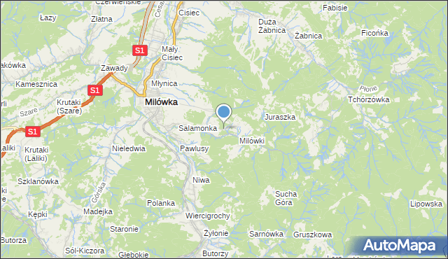 mapa Koszarki, Koszarki na mapie Targeo