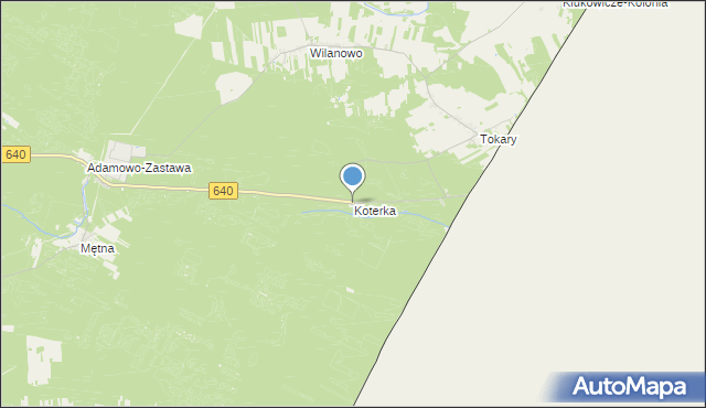 mapa Koterka, Koterka na mapie Targeo