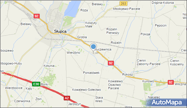 mapa Kowalewo-Góry, Kowalewo-Góry na mapie Targeo