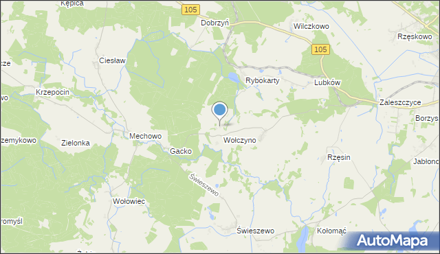 mapa Krakowice, Krakowice na mapie Targeo