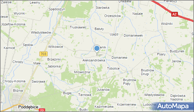 mapa Krasnołany, Krasnołany na mapie Targeo