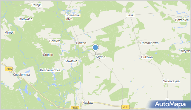 mapa Krytno, Krytno na mapie Targeo