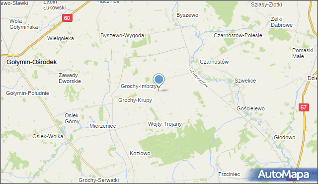 mapa Krzemień, Krzemień gmina Karniewo na mapie Targeo