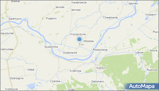 mapa Krzyszczynka, Krzyszczynka na mapie Targeo