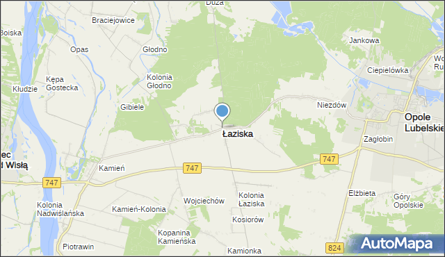 mapa Łaziska, Łaziska powiat opolski na mapie Targeo