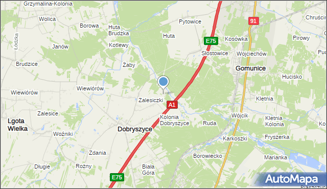 mapa Lefranów, Lefranów na mapie Targeo