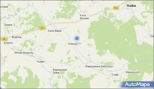 mapa Łempice, Łempice gmina Ciechanowiec na mapie Targeo