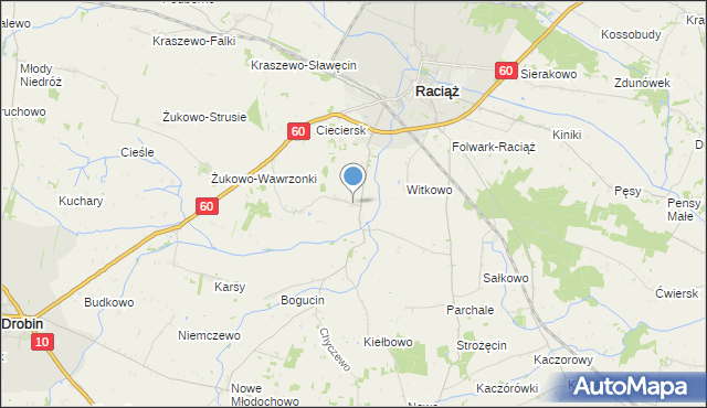 mapa Łempinek, Łempinek na mapie Targeo