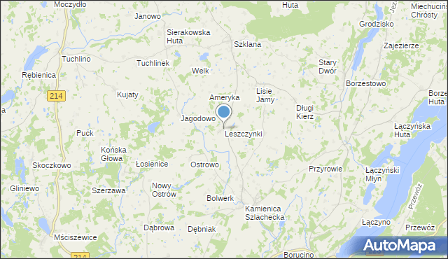 mapa Leszczynki, Leszczynki na mapie Targeo