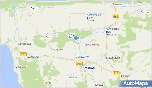 mapa Łętowice, Łętowice gmina Krokowa na mapie Targeo