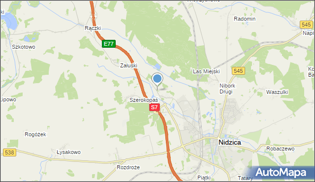 mapa Litwinki, Litwinki gmina Nidzica na mapie Targeo