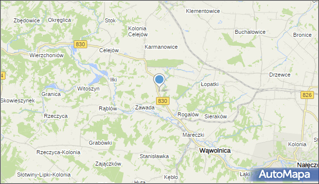 mapa Łopatki-Kolonia, Łopatki-Kolonia na mapie Targeo