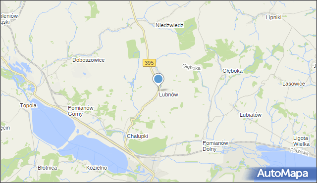 mapa Lubnów, Lubnów gmina Ziębice na mapie Targeo