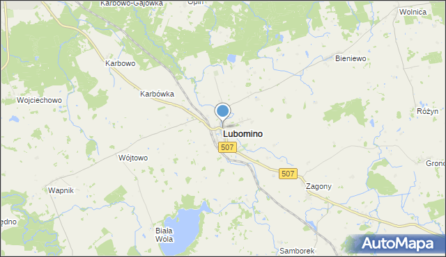 mapa Lubomino, Lubomino na mapie Targeo