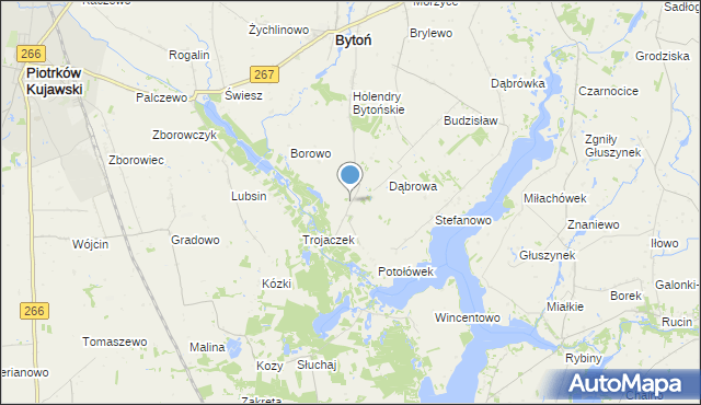 mapa Ludwikowo, Ludwikowo gmina Bytoń na mapie Targeo