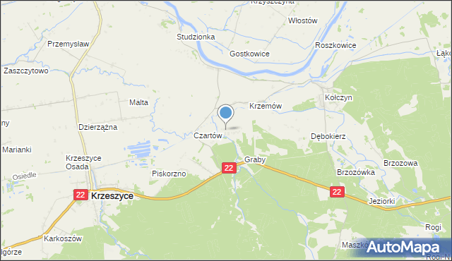 mapa Łukomin, Łukomin na mapie Targeo