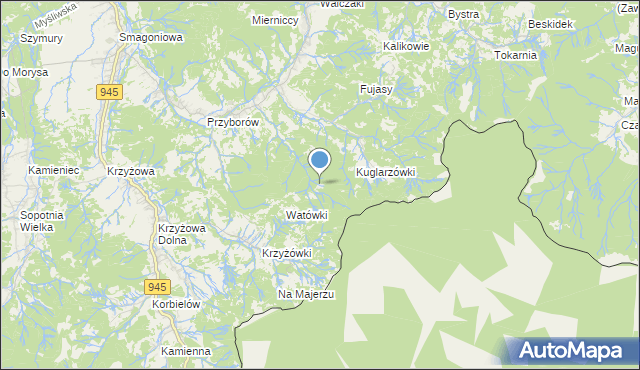 mapa Maciakówka, Maciakówka na mapie Targeo