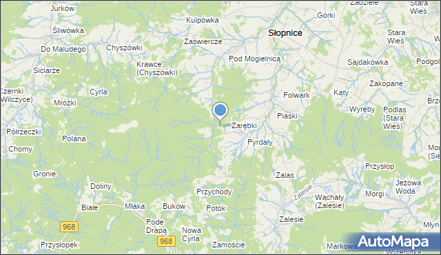 mapa Magorzyca, Magorzyca na mapie Targeo