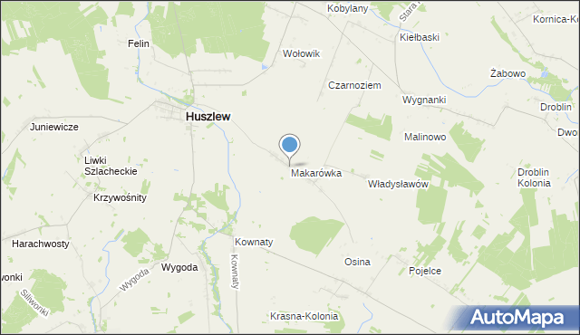 mapa Makarówka, Makarówka na mapie Targeo