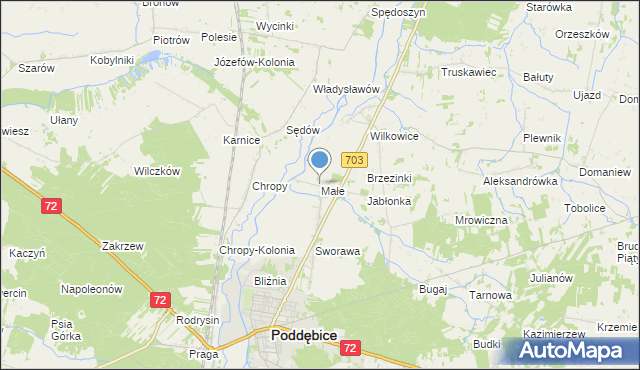 mapa Małe, Małe na mapie Targeo